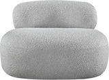 Venti Boucle Fabric Living Room Chair Grey from Meridian - Luna Furniture