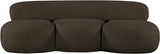 Venti Boucle Fabric Loveseat Brown from Meridian - Luna Furniture