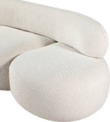 Venti Boucle Fabric Loveseat Cream from Meridian - Luna Furniture