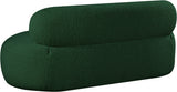 Venti Boucle Fabric Loveseat Green from Meridian - Luna Furniture