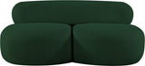 Venti Boucle Fabric Loveseat Green from Meridian - Luna Furniture