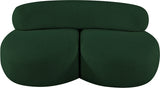 Venti Boucle Fabric Loveseat Green from Meridian - Luna Furniture