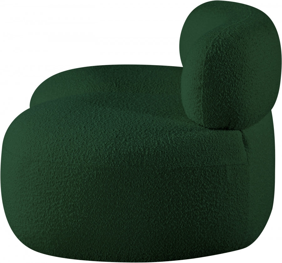 Venti Boucle Fabric Loveseat Green from Meridian - Luna Furniture