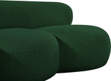 Venti Boucle Fabric Loveseat Green from Meridian - Luna Furniture