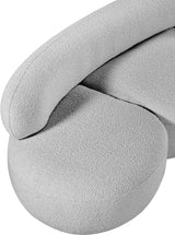 Venti Boucle Fabric Loveseat Grey from Meridian - Luna Furniture