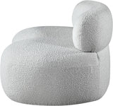 Venti Boucle Fabric Loveseat Grey from Meridian - Luna Furniture