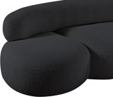 Venti Boucle Fabric Sofa Black from Meridian - Luna Furniture