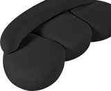 Venti Boucle Fabric Sofa Black from Meridian - Luna Furniture