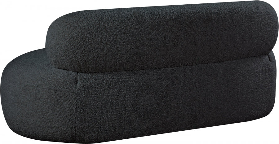 Venti Boucle Fabric Sofa Black from Meridian - Luna Furniture