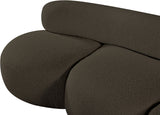 Venti Boucle Fabric Sofa Brown from Meridian - Luna Furniture