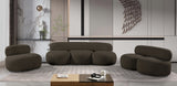 Venti Boucle Fabric Sofa Brown from Meridian - Luna Furniture