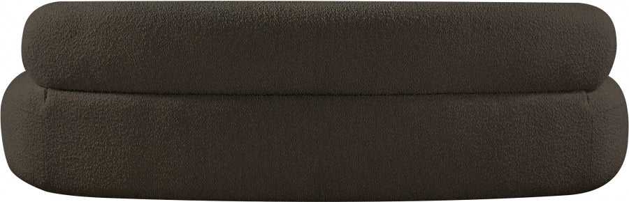 Venti Boucle Fabric Sofa Brown from Meridian - Luna Furniture