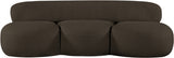 Venti Boucle Fabric Sofa Brown from Meridian - Luna Furniture