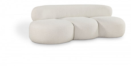 Venti Boucle Fabric Sofa Cream from Meridian - Luna Furniture