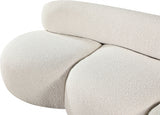 Venti Boucle Fabric Sofa Cream from Meridian - Luna Furniture