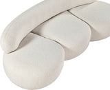 Venti Boucle Fabric Sofa Cream from Meridian - Luna Furniture