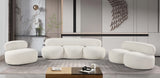 Venti Boucle Fabric Sofa Cream from Meridian - Luna Furniture