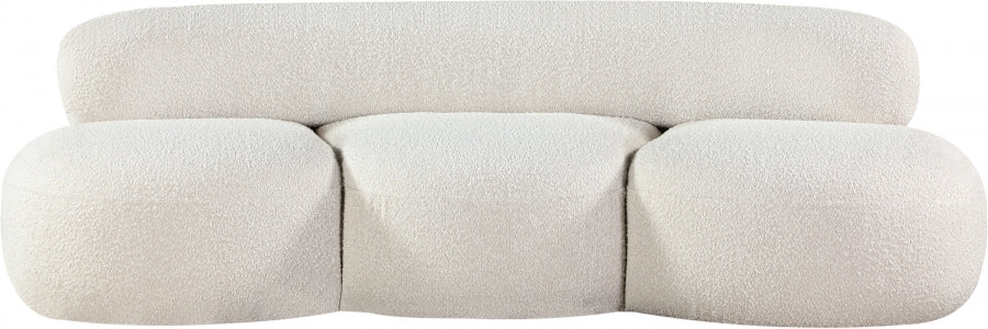 Venti Boucle Fabric Sofa Cream from Meridian - Luna Furniture