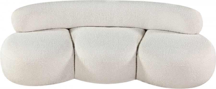 Venti Boucle Fabric Sofa Cream from Meridian - Luna Furniture