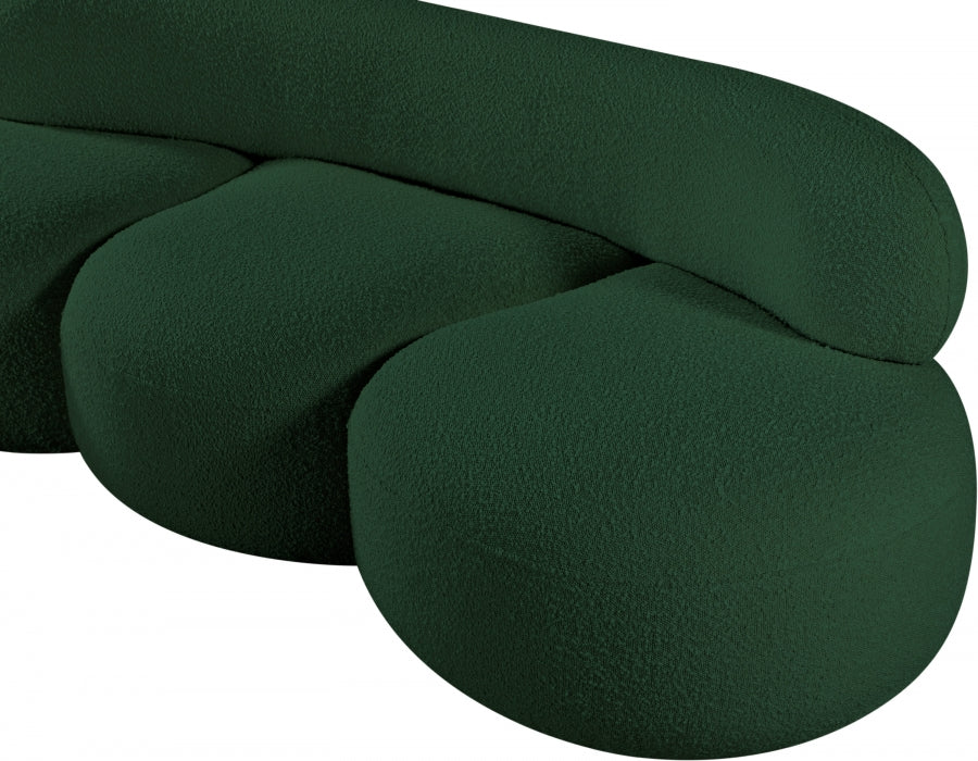 Venti Boucle Fabric Sofa Green from Meridian - Luna Furniture