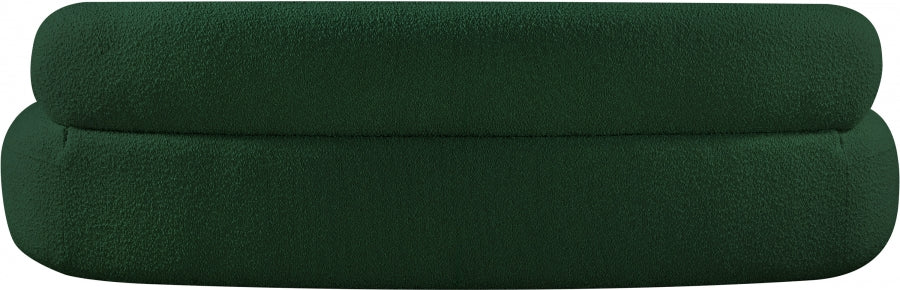 Venti Boucle Fabric Sofa Green from Meridian - Luna Furniture