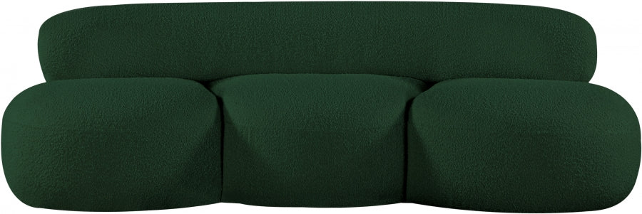 Venti Boucle Fabric Sofa Green from Meridian - Luna Furniture