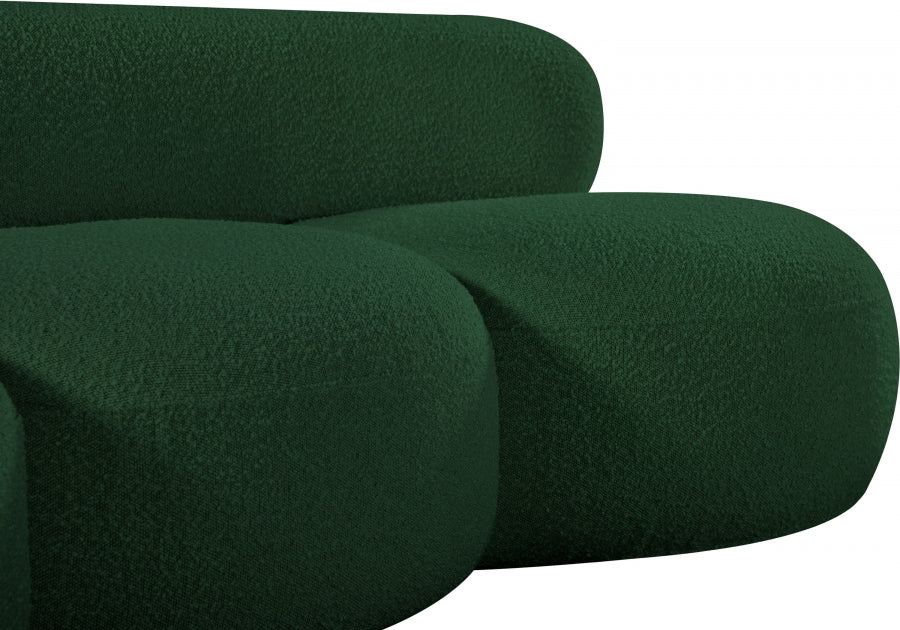 Venti Boucle Fabric Sofa Green from Meridian - Luna Furniture