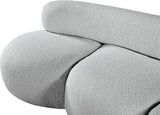 Venti Boucle Fabric Sofa Grey from Meridian - Luna Furniture