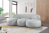 Venti Boucle Fabric Sofa Grey from Meridian - Luna Furniture