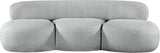 Venti Boucle Fabric Sofa Grey from Meridian - Luna Furniture