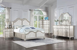 Veronica Silver Oak and Ivory 5-Piece Queen Storage Bed with LED Headboard from Coaster - Luna Furniture