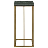 Vicente Gray Accent Table with Marble Top from Coaster - Luna Furniture