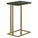 Vicente Gray Accent Table with Marble Top from Coaster - Luna Furniture