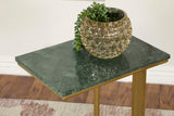 Vicente Gray Accent Table with Marble Top from Coaster - Luna Furniture