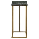 Vicente Gray Accent Table with Marble Top from Coaster - Luna Furniture