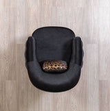 Victoria Black Velvet Chair - VICTORIABLACK-C - Luna Furniture