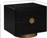 Wade Night Stand / Side Table Black from Meridian - Luna Furniture