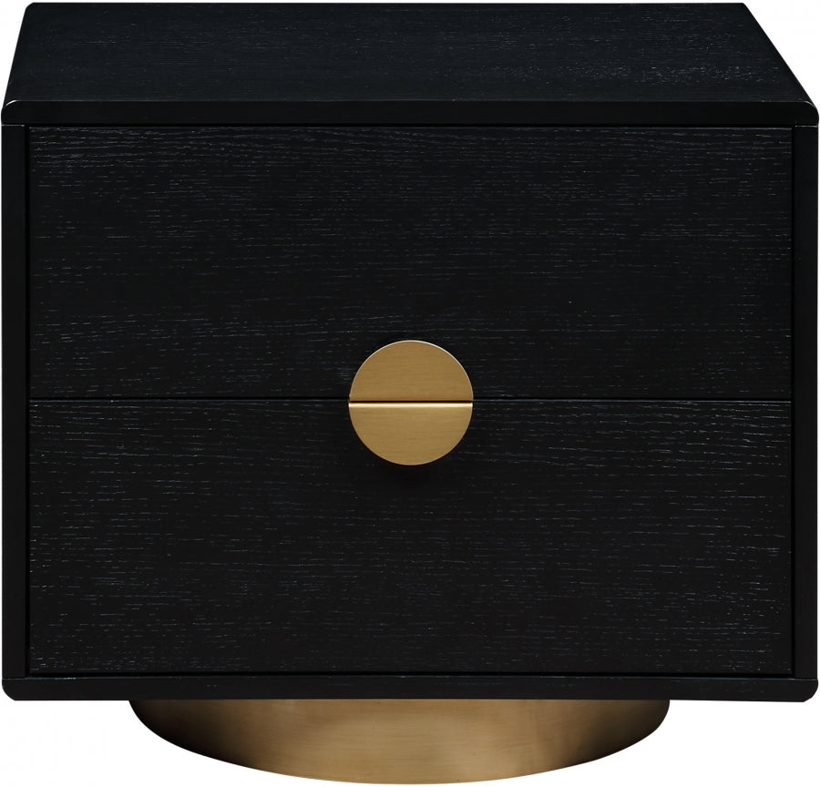 Wade Night Stand / Side Table Black from Meridian - Luna Furniture