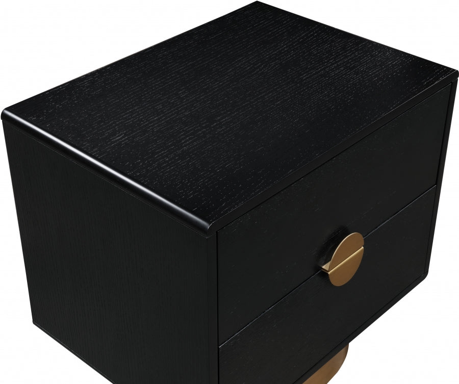 Wade Night Stand / Side Table Black from Meridian - Luna Furniture