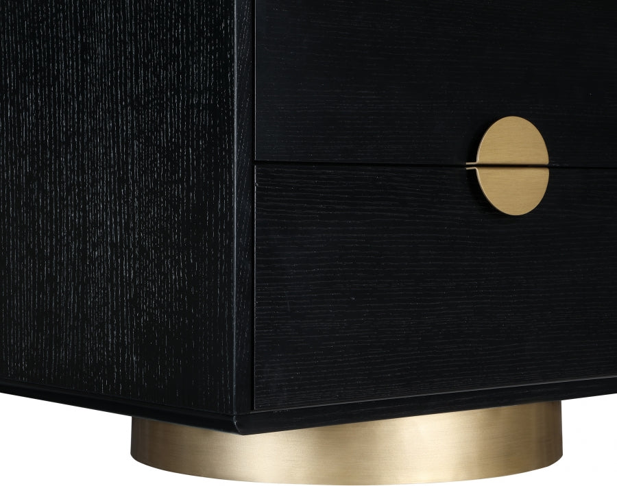 Wade Night Stand / Side Table Black from Meridian - Luna Furniture