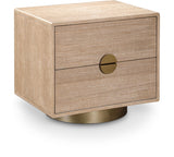 Wade Night Stand / Side Table Natural from Meridian - Luna Furniture