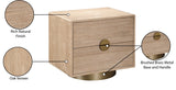 Wade Night Stand / Side Table Natural from Meridian - Luna Furniture