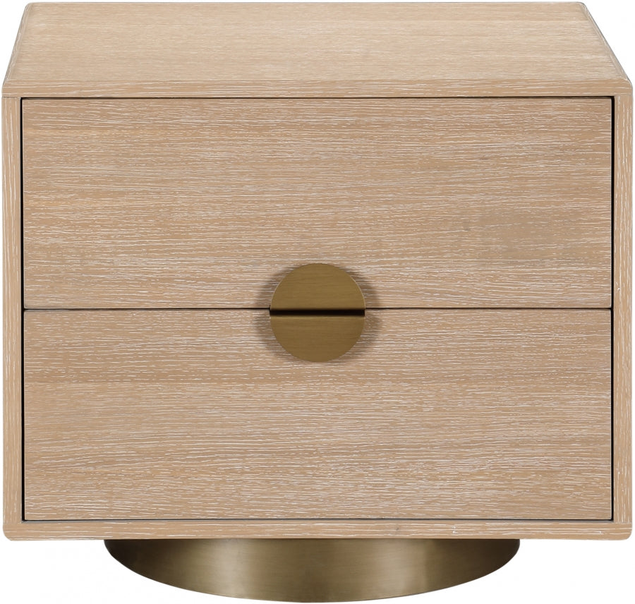 Wade Night Stand / Side Table Natural from Meridian - Luna Furniture