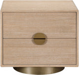 Wade Night Stand / Side Table Natural from Meridian - Luna Furniture