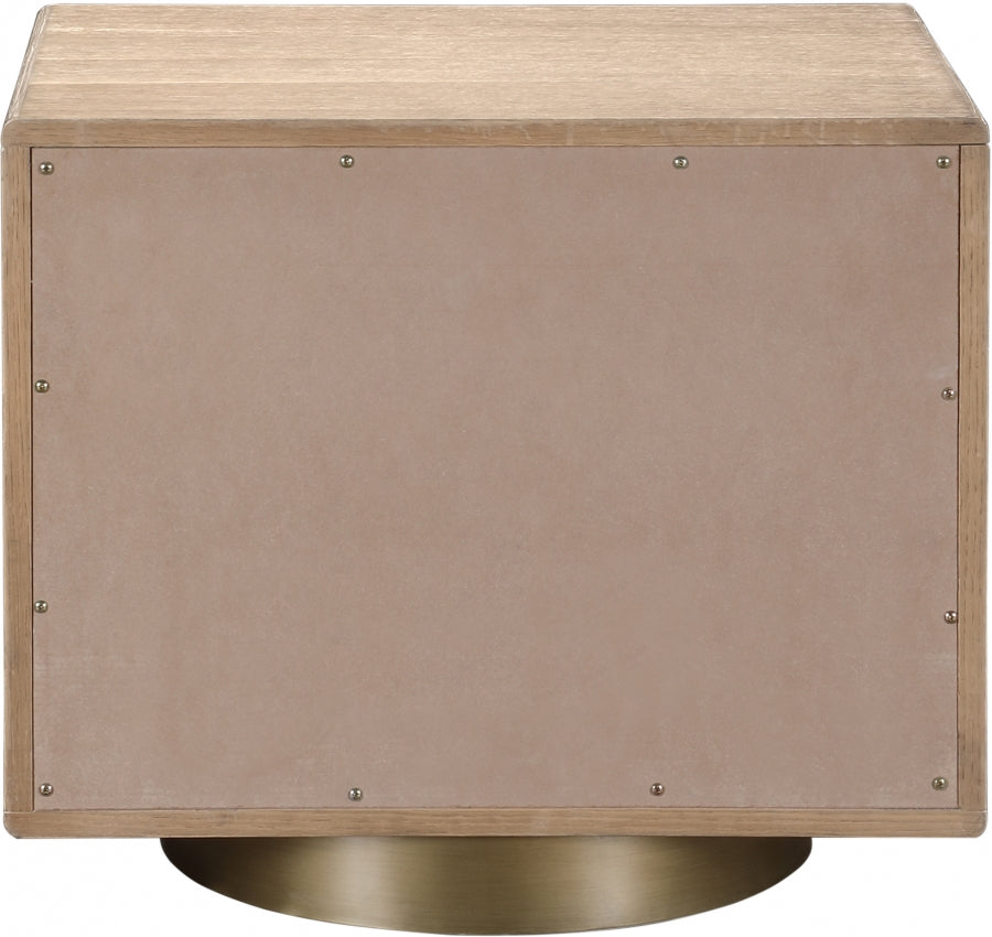 Wade Night Stand / Side Table Natural from Meridian - Luna Furniture