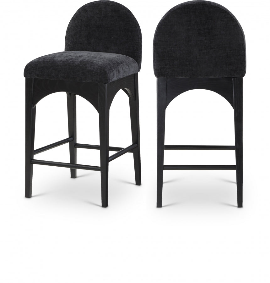 Waldorf Bar / Counter Stools Black from Meridian - Luna Furniture