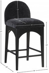 Waldorf Bar / Counter Stools Black from Meridian - Luna Furniture