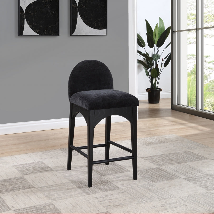 Waldorf Bar / Counter Stools Black from Meridian - Luna Furniture