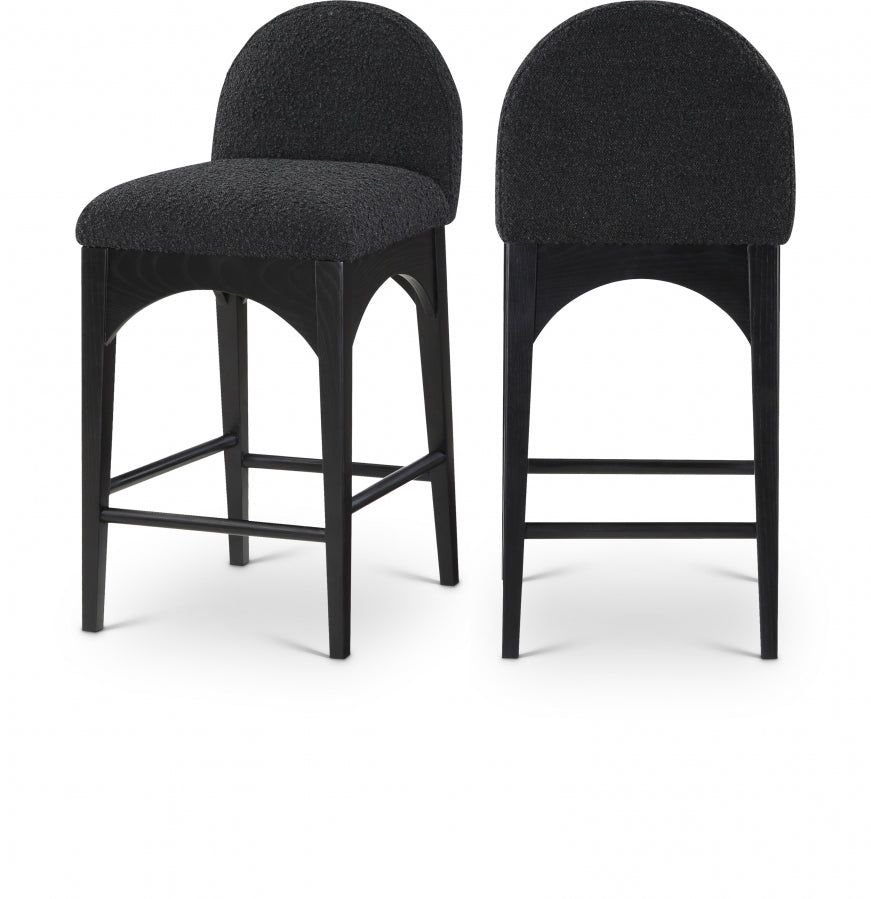 Waldorf Bar / Counter Stools Black from Meridian - Luna Furniture