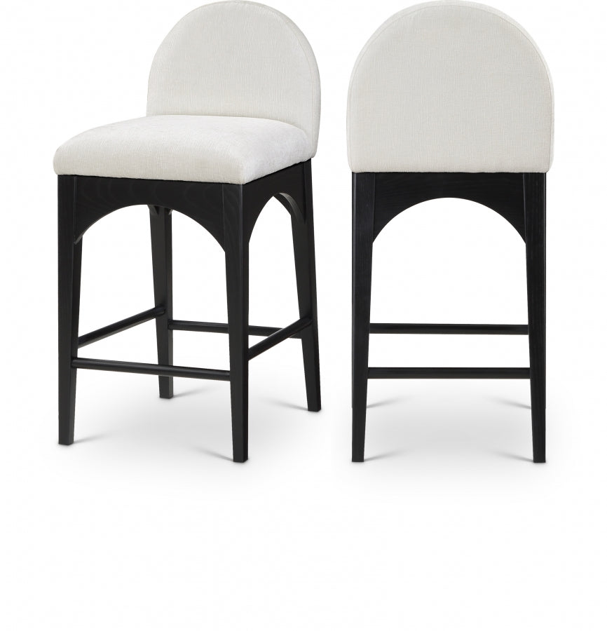 Waldorf Bar / Counter Stools Cream from Meridian - Luna Furniture